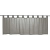 Elbersdrucke Basic 07 Bistro Curtain, Grey, Transparent, 48 x 140