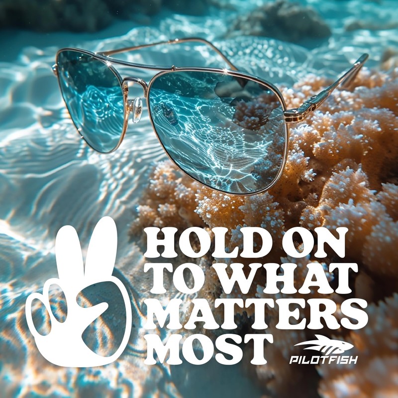 Pilotfish Straight Wire Eyewear Cable Retainer - Multiple Colors -