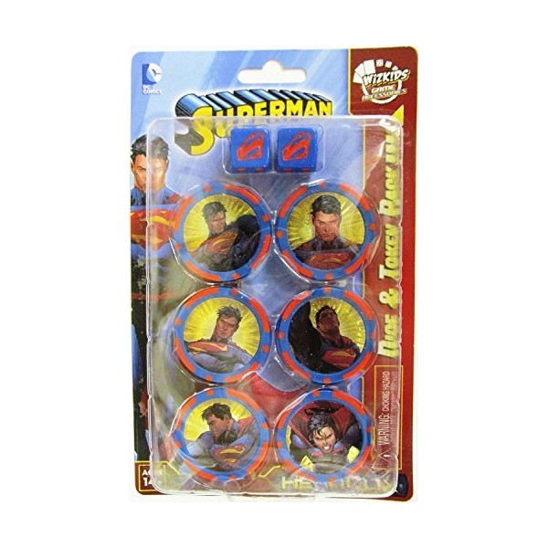 DC HeroClix: Superman Dice & Token Pack WZK 72080 By Wizkids