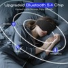 Sleep Mask with Bluetooth 5.4 Headphones, Removable 3D Eye Cups,