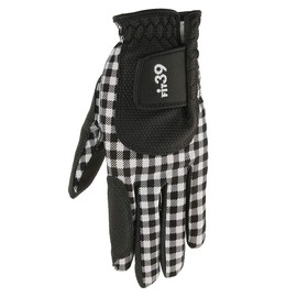MIC 39 GOLF FIT39 Gloves Unisex MGF-220N Left Hand Worn Right Handed Check/Black M Size
