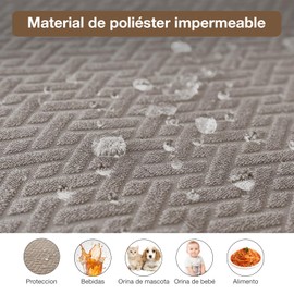 6Pcs Fundas para Sillas de Comedor Jacquard,Antipolvo Cubre Cubierta para Sillas de Sala con Cojines,Elástica Extraíbles y Lavables,Fundas Protectoras para Asientos de Sillas,Boda Restaurante Banquete