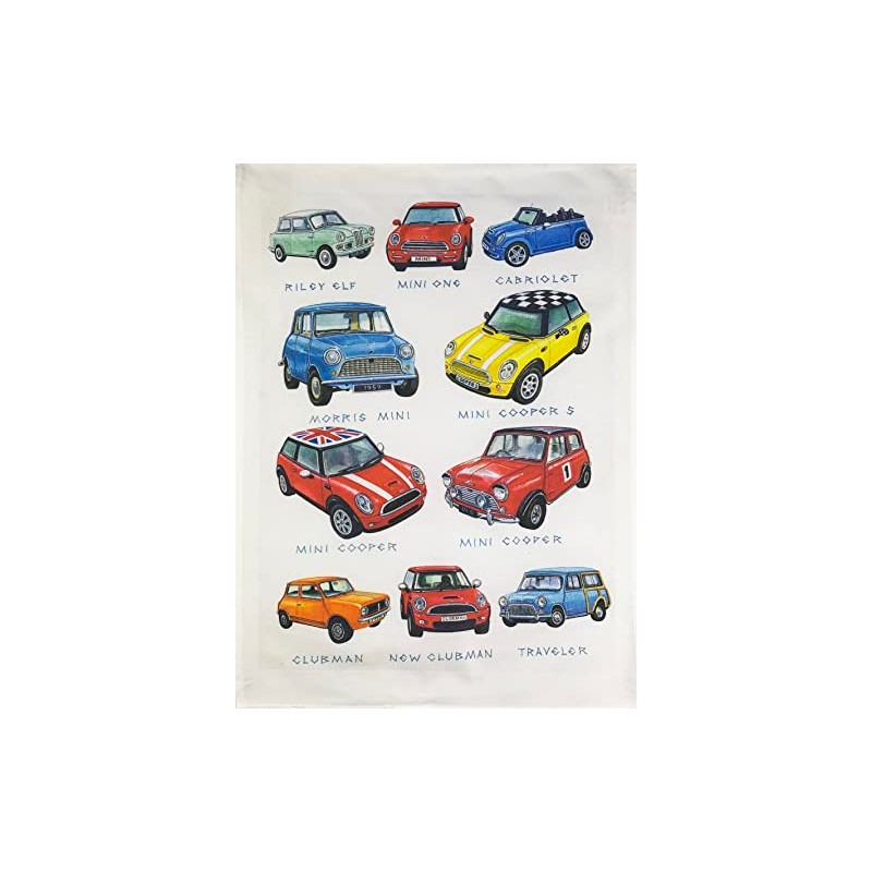 Half a Donkey Hand Drawn Minis Car Collection Large Cotton