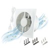 H&C VENT Diameter 150 mm Bathroom Fan with Plug with