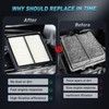 Engine Cabin Air Filter Replacement CA12050 & CF11182 for Honda