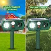 4 Pack Solar Animal Repellent Ultrasonic Cat Deterrent Outdoor Deer
