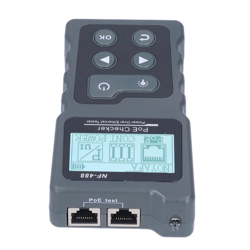 NF‑488 LCD Ethernet POE Tester Automatic Identification POE Detector Checker