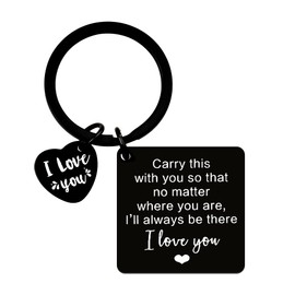 Couple Keychain for Her Him Boyfriend Christmas Gifts from Girlfriend Birthday Gifts Keychain Hubby Wifey Wedding Anniversary Engagement Gifts for Wife Husband Valentines I Love You Keepsake Key Chain