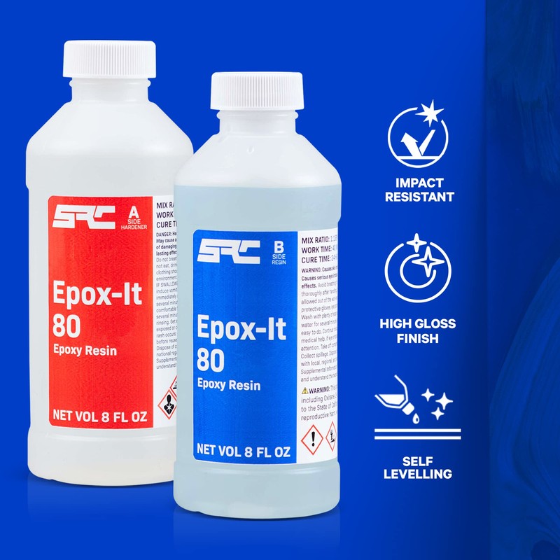 SPRESIN Epox-It 80 Clear Epoxy Resin Kit 16 Oz (8