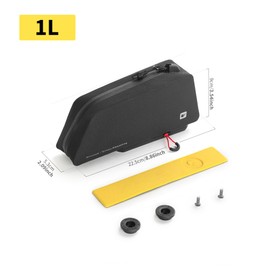 Rhinowalk Bike Top Tube Bag, Quick-Release System, Waterproof 600D TPU Cycling Frame Bag with Bolt-On Mount, Slim Aerodynamic Hard Shell Storage