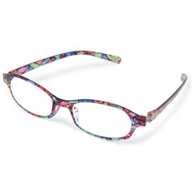 デューク 老眼鏡 レディース +2.5 度数 ネオクラシックデュー 超軽量フレーム ソフトケース付き ステンド GLR-11-7+2.50