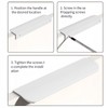 10Pcs Concealed Cupboard Handles, Drawer Pull, White Concealed Handles, Mount