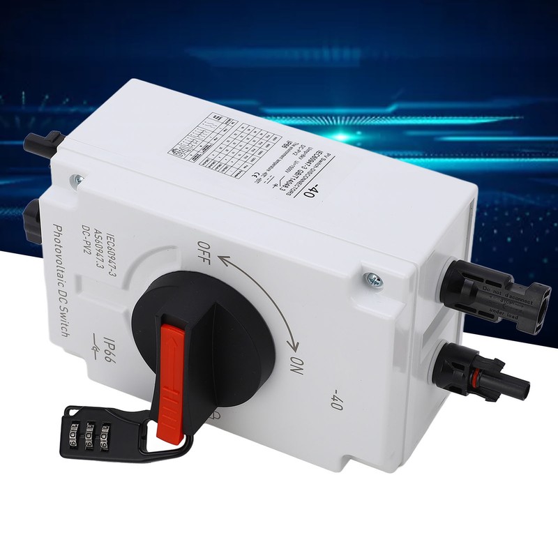 PV Solar Disconnect Switch 32A 4P IP66 Waterproof Photovoltaic Isolator