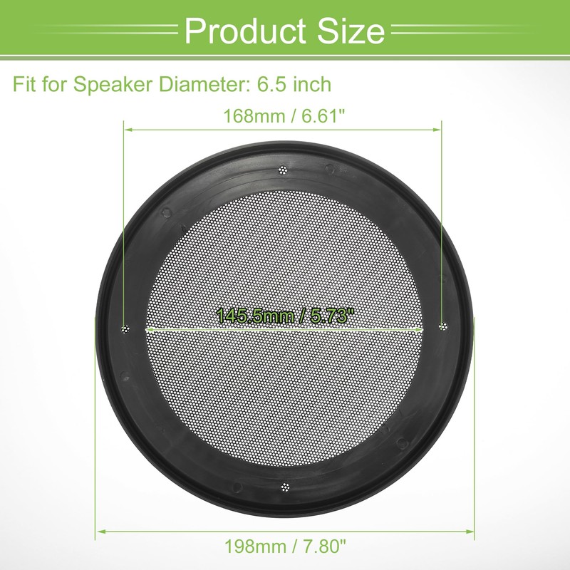 ACROPIX Universal 6.5" Car Speaker Grille Cover Mesh Round 6.5"