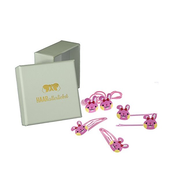 HAARallerliebst Hair Accessories Set (6 Pieces | Rabbit) for Children
