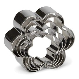 Patisse 02011 Round/Cloverleaf Cookie Cutter Set, 3 pieces