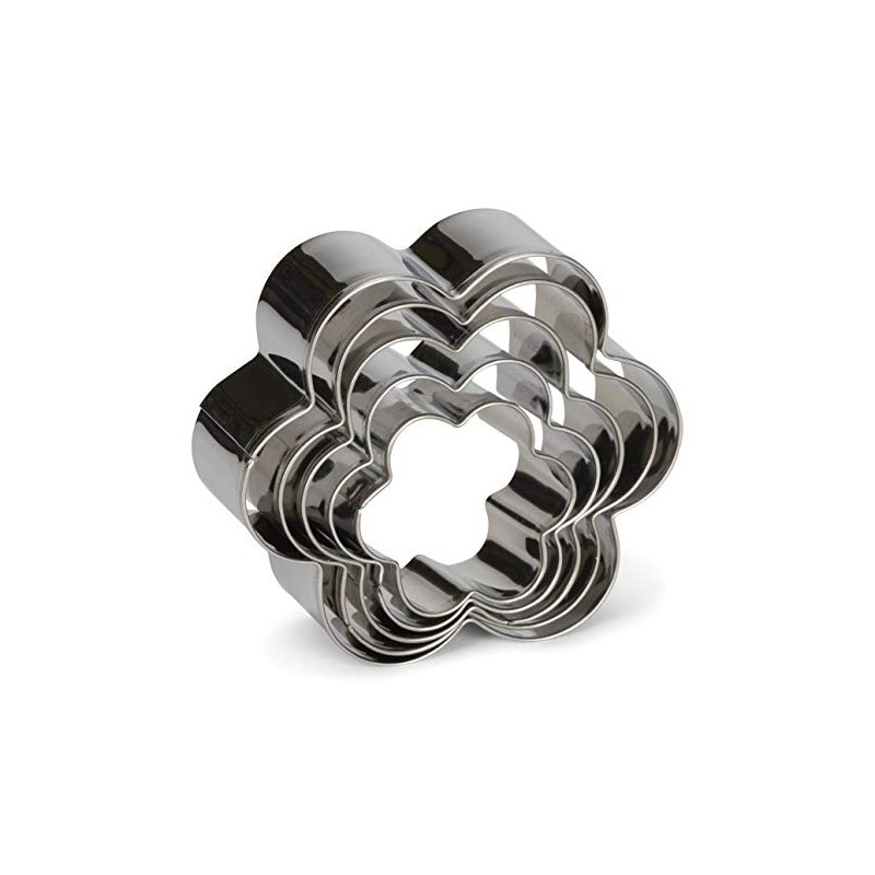 Patisse 02011 Round/Cloverleaf Cookie Cutter Set, 3 pieces