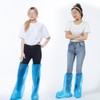 HugeDE 20 Pairs Plastic Boots Covers Waterproof Shoe Covers Outdoor