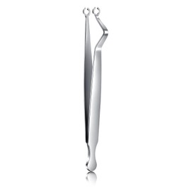 QWALIT Piercing Tweezers Ear Cartilage Earring Piercing Clamps Stainless Steel Piercing Tool for Precise Nose Tragus Helix Lip Belly Tongue Piercings Assistant Tool Multi-Purpose