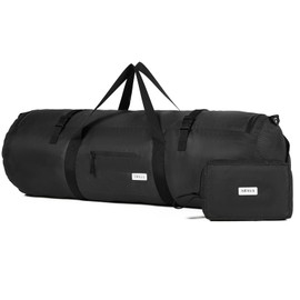 Arxus Sports Bag 90L 50L 30L Large Travel Bag Foldable Luggage Bag Women Men Weekender Swimming Bag with Shoulder Strap for Travel Sports Gym Camping, black