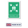Fire Assembly Point Rigid Sign With Family Sign - Portrait