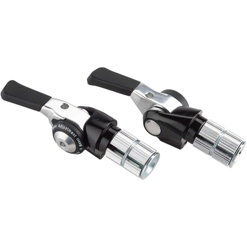 Microshift Bar End Shifter Set, 8-Speed Road, Double/Triple, Shimano Compatible,