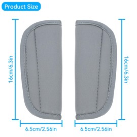 Baby Seat Belt Shoulder Pad Seat Belt Pad for Child Car Seats Universal for Baby Car Seat Pushchair Buggy & Car Seat Grey