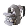 SUNVENO Diaper Bag Backpack, Large Baby Nappy Bags with Portable