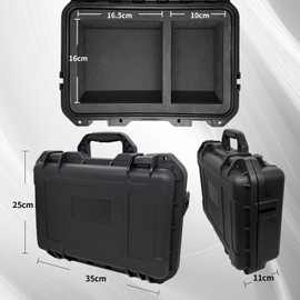 MiKiJoy4U Audio Interface Carrying Case for Universal Audio Apollo Twin X DUO/Twin X QUAD/Twin X DUO Gen 2/ Twin X QUAD Gen 2, Hard Shell Travel Case Equipped with Comfort Handle