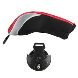 Andux 3 Pack Golf Hybrid Club Head Covers Interchangeable No. Tag Mt/hy09 (Red,Yellow, Blue)