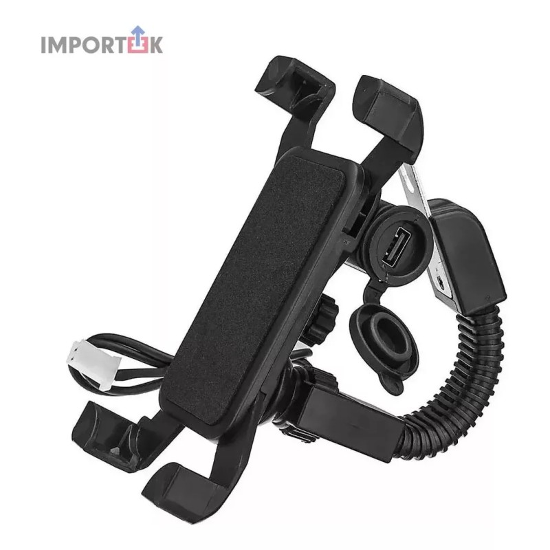 Importeek 5pz Soporte Base Para Celular Moto Bici Cargador Universal