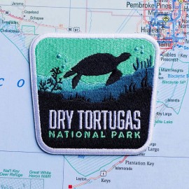 Dry Tortugas Iron on Travel Patch - Great Souvenir or Gift for travellers