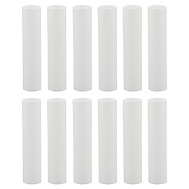 Creative Hobbies® 4" White Plastic Candle Covers Sleeves Chandelier Socket Covers ~ 4 Inch Candelabra Base | Set of 12