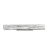 Fox Run French Marble Rolling Pin with Base, White, 3