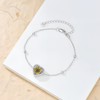 AOBOCO Heart Urn Bracelet for Ashes 925 Sterling Silver Cremation