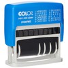 Colop S120/WD Dial-A-Phrase-Dater Stamp Self-Inking 12 Phrases Imprint 43x4mm Red/Blue