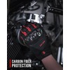 BORLENI Motorcycle Gloves Breathable Motorcycle Gloves Leather Full Finger Knuckle