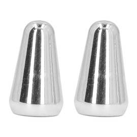 2 x Guitar 3 Way 5 Way Pickup Switch Tip Switch Cap Toggle Switch Tip Replacement for ST TL Style Electric Guitars (Silver)