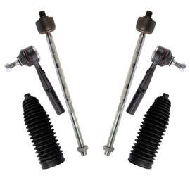 TRQ Front Steering Kit Steering Rack & Pinion Bellow Tie Rod Compatible with 2015-2018 Jeep Renegade