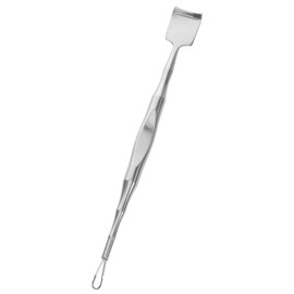 FOMIYES Dual-ended Blackhead Cleaning Tool Stainless Steel Beauty Scraper Face Scrubber for Men Pimple Extraction Tool Portable Skincare