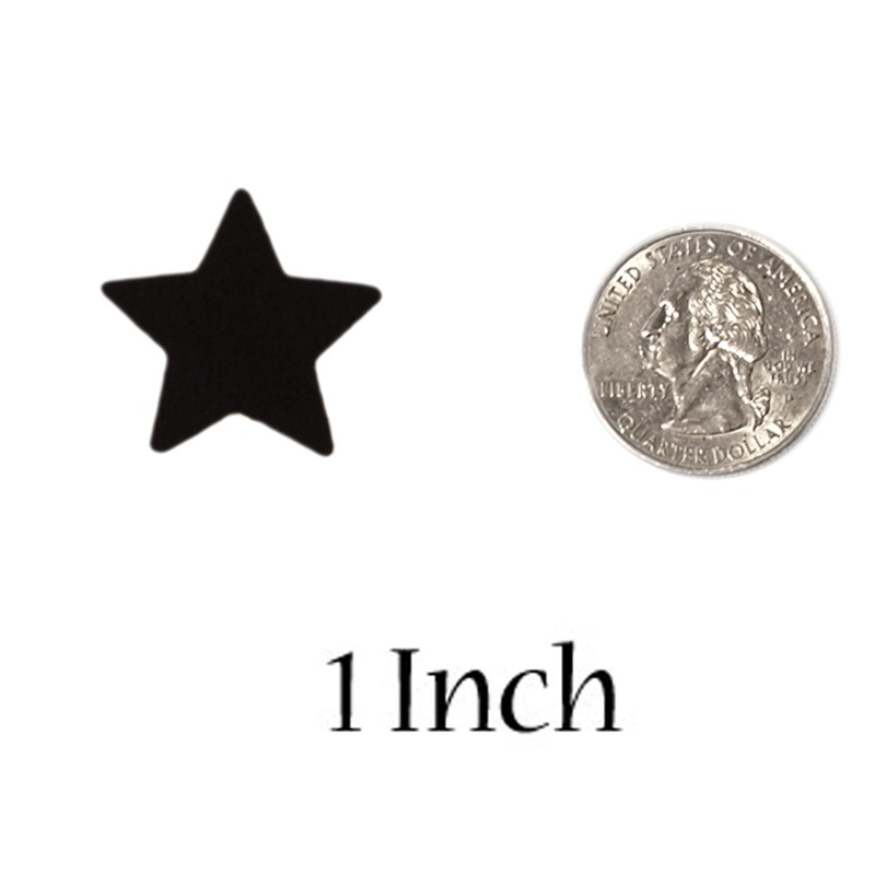 Playfully Ever After 1 Inch 140pc Stiff Felt Stars (Red)