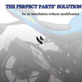 Hokuotolite Rear Passenger Footrest for Suzuki GSX-R1000 2015-2022, GSX-R600/GSX-R750 2016-2024, GSX-R1000R, GSX-S1000, GSX-S750, SV650