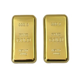 Gold Bar Paper Weight Two Pack