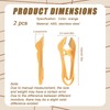 2pcs Garlic Peeler, 2025 New Garlic Tweezers with Hanging Hole