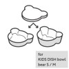 TAK JTN-0132 Bowl Cover, Clear, Kids Dish, Bowl Cover, Bear