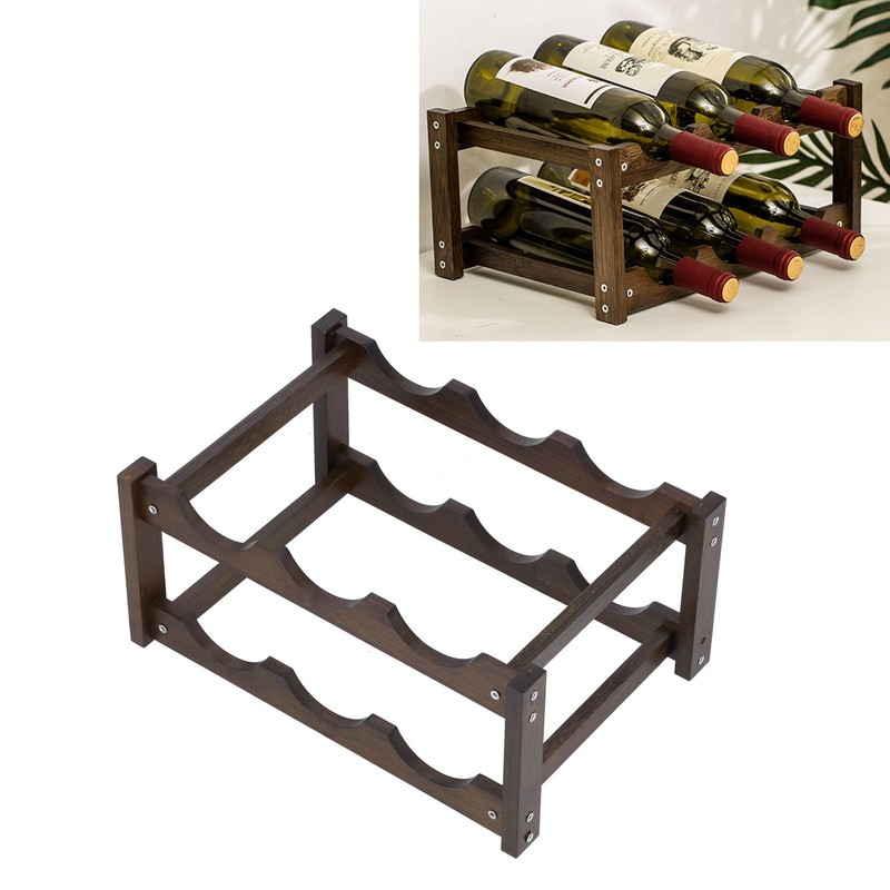 Wine Rack Portable Surge Shaped Opening Exquisite Beautiful Durable Wine