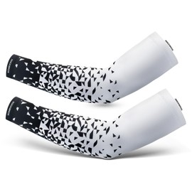 Rockbros Arm Cover, Cold Feeling, UV Protection, Arm Sleeve, Men's, Women's, For Summer, Sunscreen, Sweat Absorbent, Quick Drying, High Tightness, Breathable, Lightweight, Baseball, Volleyball, Golf, Sports, Gaming, Work, Black