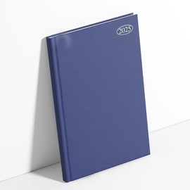 2025 A5 Week to View Blue Commercial Diary Weekly Monthly Yearly Calendar Diary for Office Desk Work Study Business Trips Planning Sold by VR Angel