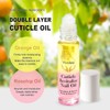 Joyeee Nail Oil Cuticle, 2PCS Roll-On Oil Treatment for Damaged,