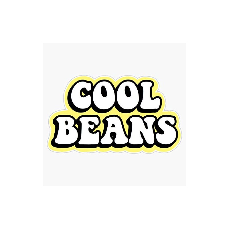 Cool Beans Sticker Decal Vinyl Bumper Stickers Waterproof 5"